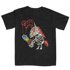 Green Day Rock Punk American Street Oversized Cotton Spray Short Sleeve Men's and Women's T-shirts (4)