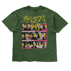 Green Day Band Illustration Fun Music Album American Retro Punk Loose Men's and Women's Direct Spray T-shirt (8)