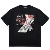 Green Day Band Punk Trendy Brand Male Student Punk Heavy Weight Cotton Short sleeved T-shirt Rainbow Unicorn Horse