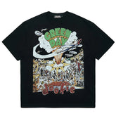 Green Day punk PUNK rock T-shirt cotton half sleeved TEE short sleeved summer heavyweight music for men and women