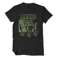 Green Day American punk rock loose textured short sleeved men's pure cotton direct spray short sleeved T-shirt (2)