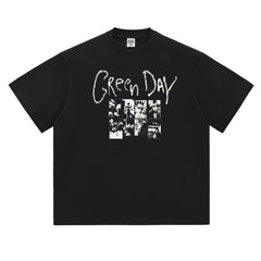 Hot Stone Club Hot Stone Rock T-shirt Men's and Women's American Street PUNK Punk Green Day Green Day (1)