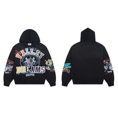 Vale Forever Valley Dreams Crest Bee Zip-Up Hoodie