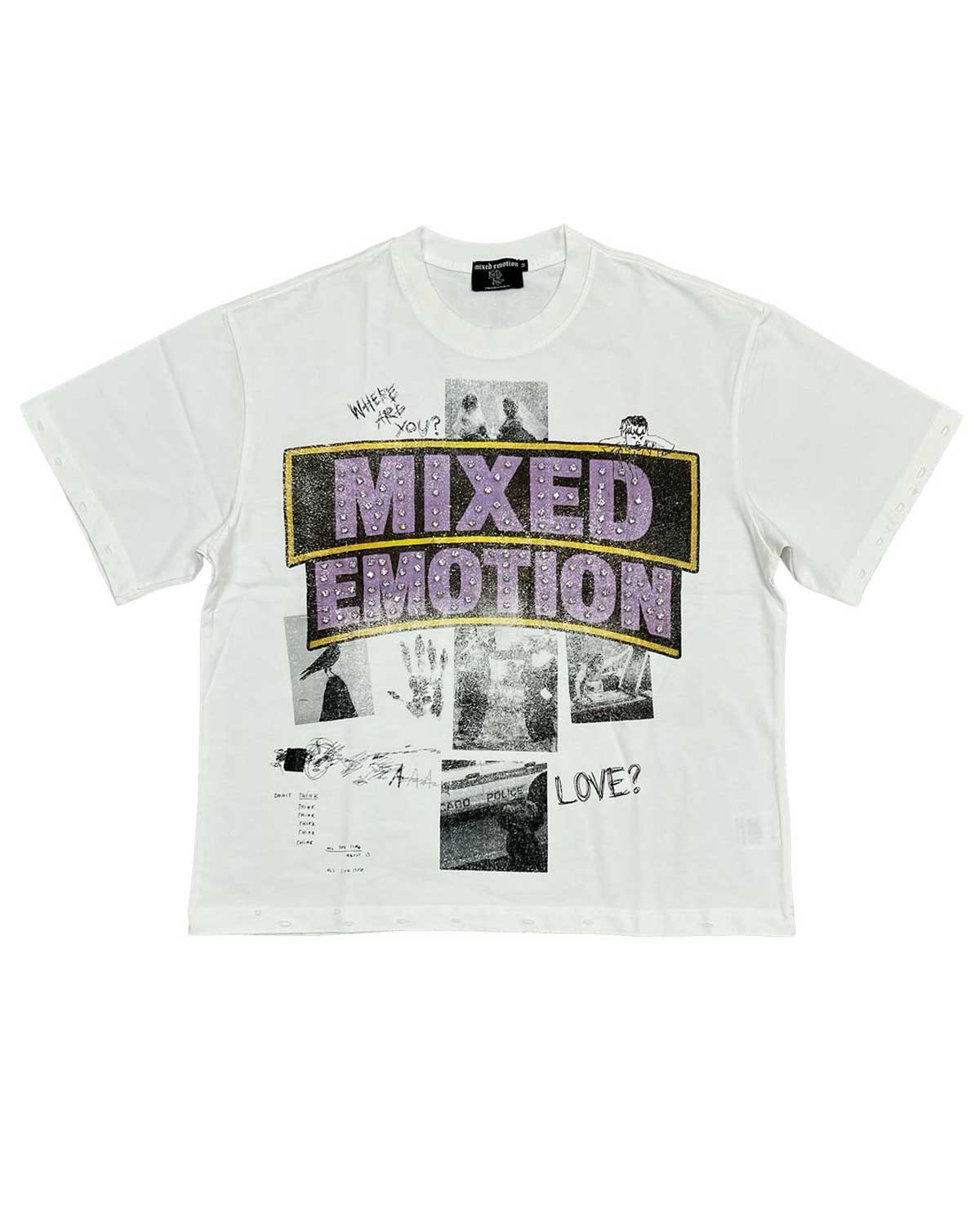 Mixed Emotions Lost Identity Tee White