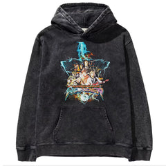 2025 autumn/winter new Green Day rock washed retro loose American men's hooded sweatshirt (10)