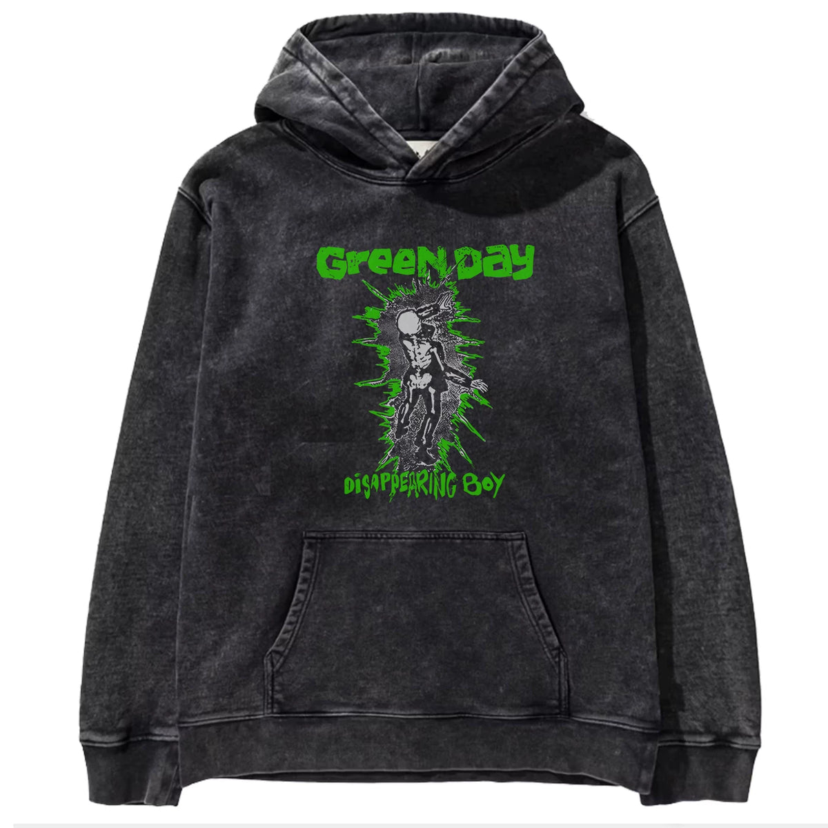2025 autumn/winter new Green Day rock washed retro loose American men's hooded sweatshirt (8)
