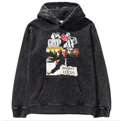 2025 autumn/winter new Green Day rock washed retro loose American men's hooded sweatshirt (13)