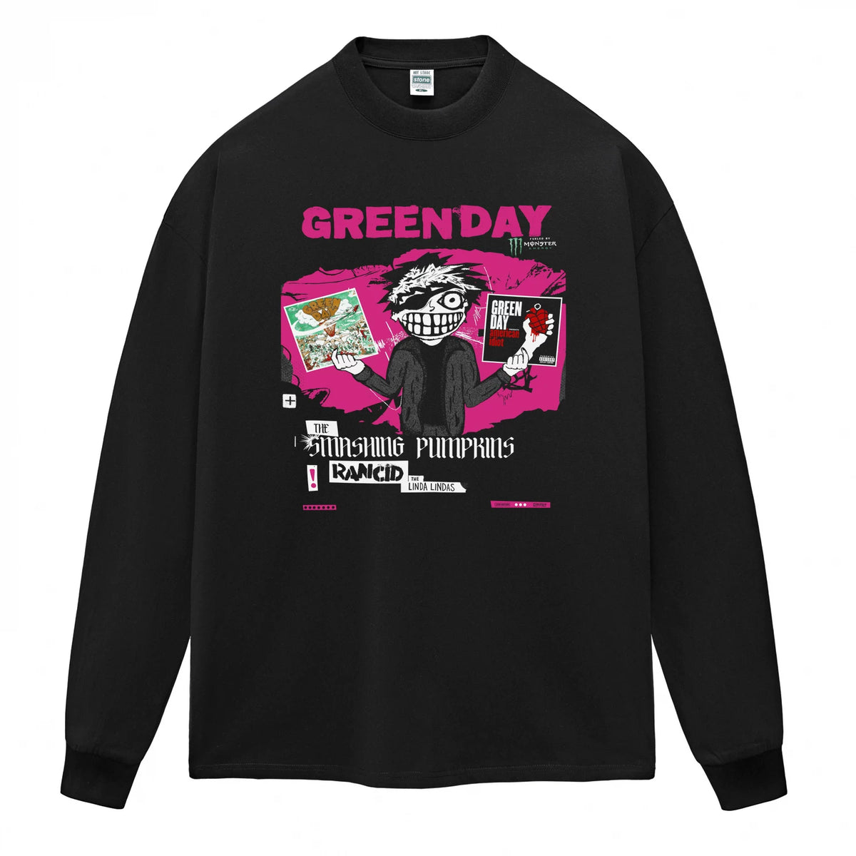 Hot Stone Club Hot Stone Rock T-shirt Trendy Brand Men's and Women's PUNK Punk Green Day Green Day (4)