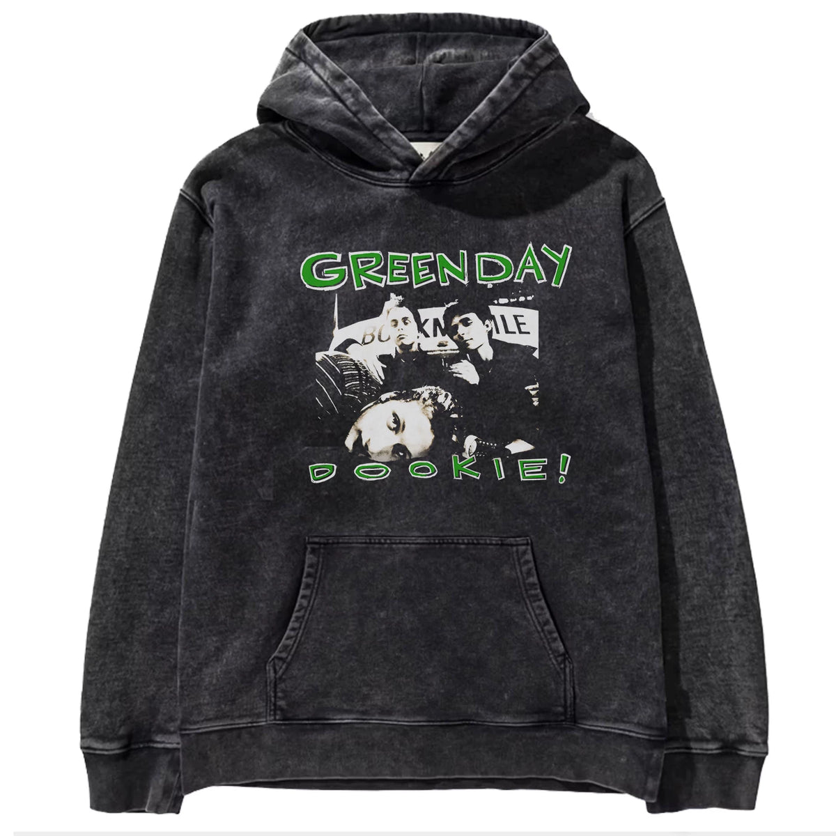 2025 autumn/winter new Green Day rock washed retro loose American men's hooded sweatshirt (5)