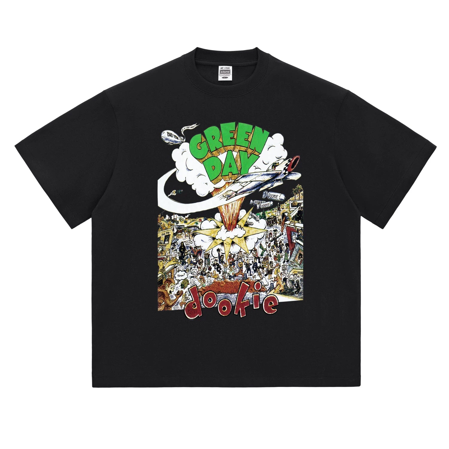 HotStone Club HotStone Rock T-shirt Dookie Album Men and Women PUNK Punk Green Day Green Day (1)