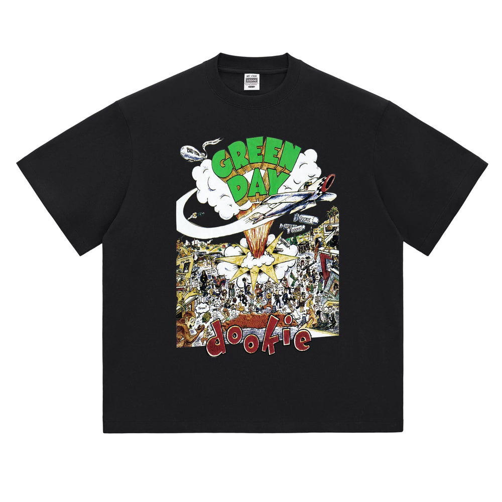 HotStone Club HotStone Rock T-shirt Dookie Album Men and Women PUNK Punk Green Day Green Day (1)