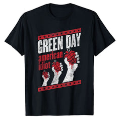 2025 New Green Day Band Rock Punk Cotton Men's Top Short sleeved T-shirt T-Shirt (1)