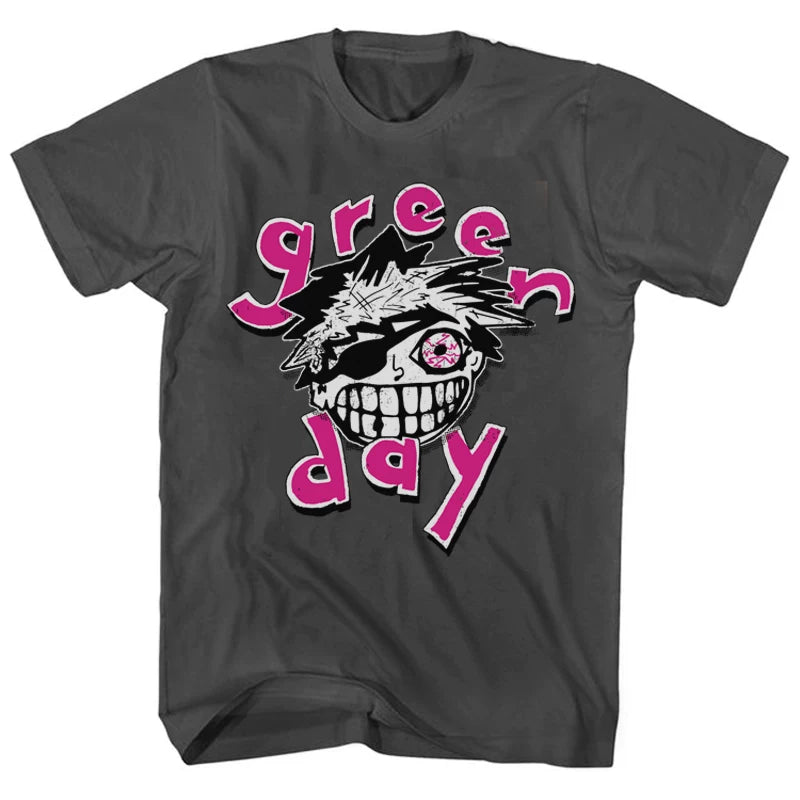 2025 New Green Day Band THE SAVEORS TOUR Cartoon Rock Men's Short T-shirt (8)