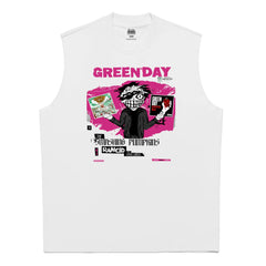 Hot Stone Club Hot Stone Rock T-shirt Trendy Brand Men's and Women's PUNK Punk Green Day Green Day (7)