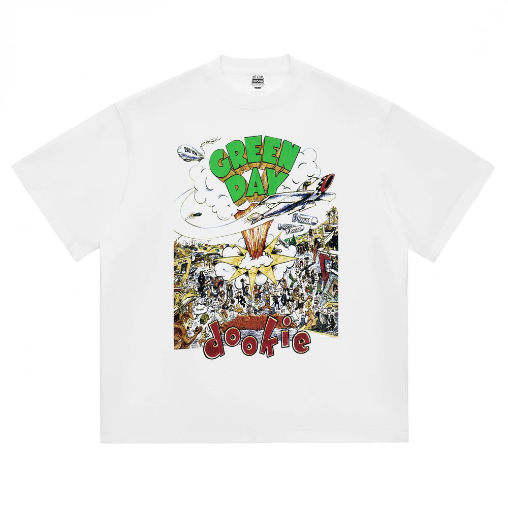 HotStone Club HotStone Rock T-shirt Dookie Album Men and Women PUNK Punk Green Day Green Day (6)