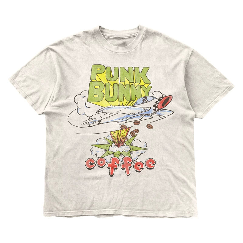 Green Day Rock Punk American Street Oversized Cotton Spray Short Sleeve Men's and Women's T-shirts (2)