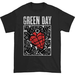 Green Day Band Illustration Fun Music Album American Retro Punk Loose Men's and Women's Direct Spray T-shirt (1)