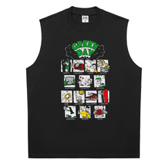 HotStone Club HotStone Graffiti Punk Green Day Band Green Day Rock T-shirt for Men and Women PUNK (3)