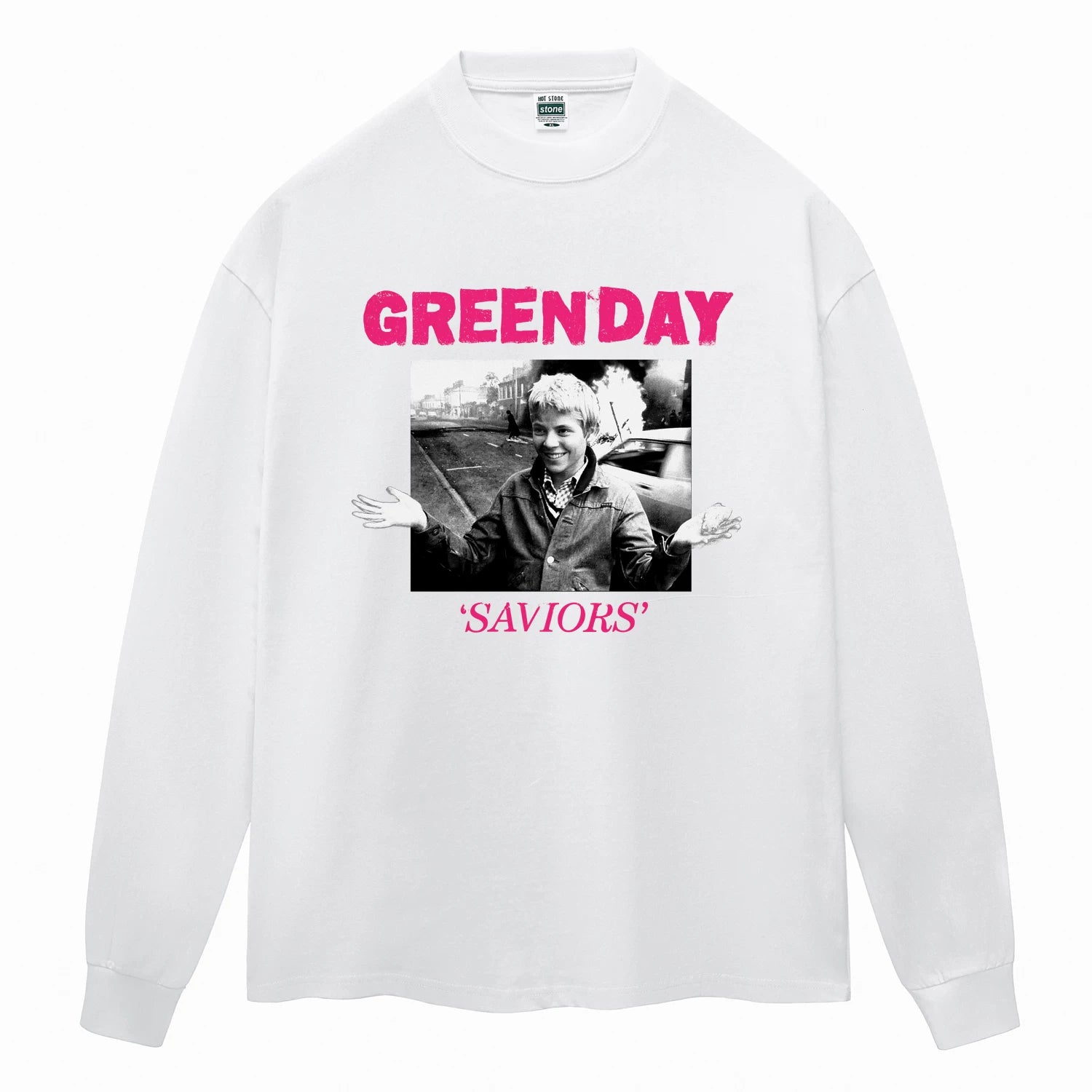 HotStone Club HotStone Rock T-shirt Trendy Brand Anti War Boys PUNK Punk Green Day Green Day (8)