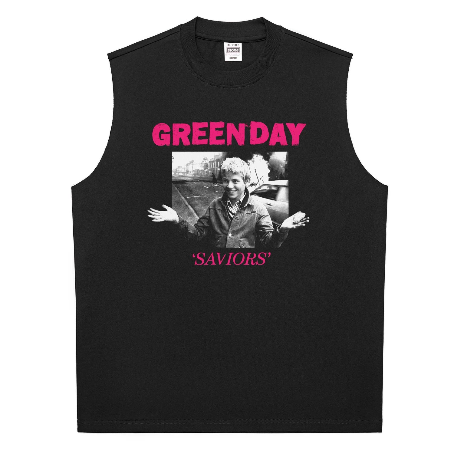HotStone Club HotStone Rock T-shirt Trendy Brand Anti War Boys PUNK Punk Green Day Green Day (3)