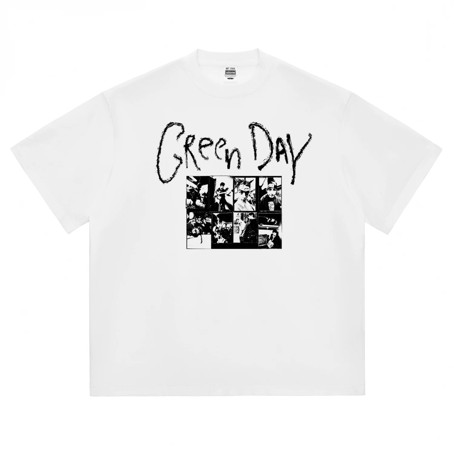 Hot Stone Club Hot Stone Rock T-shirt Men's and Women's American Street PUNK Punk Green Day Green Day (6)