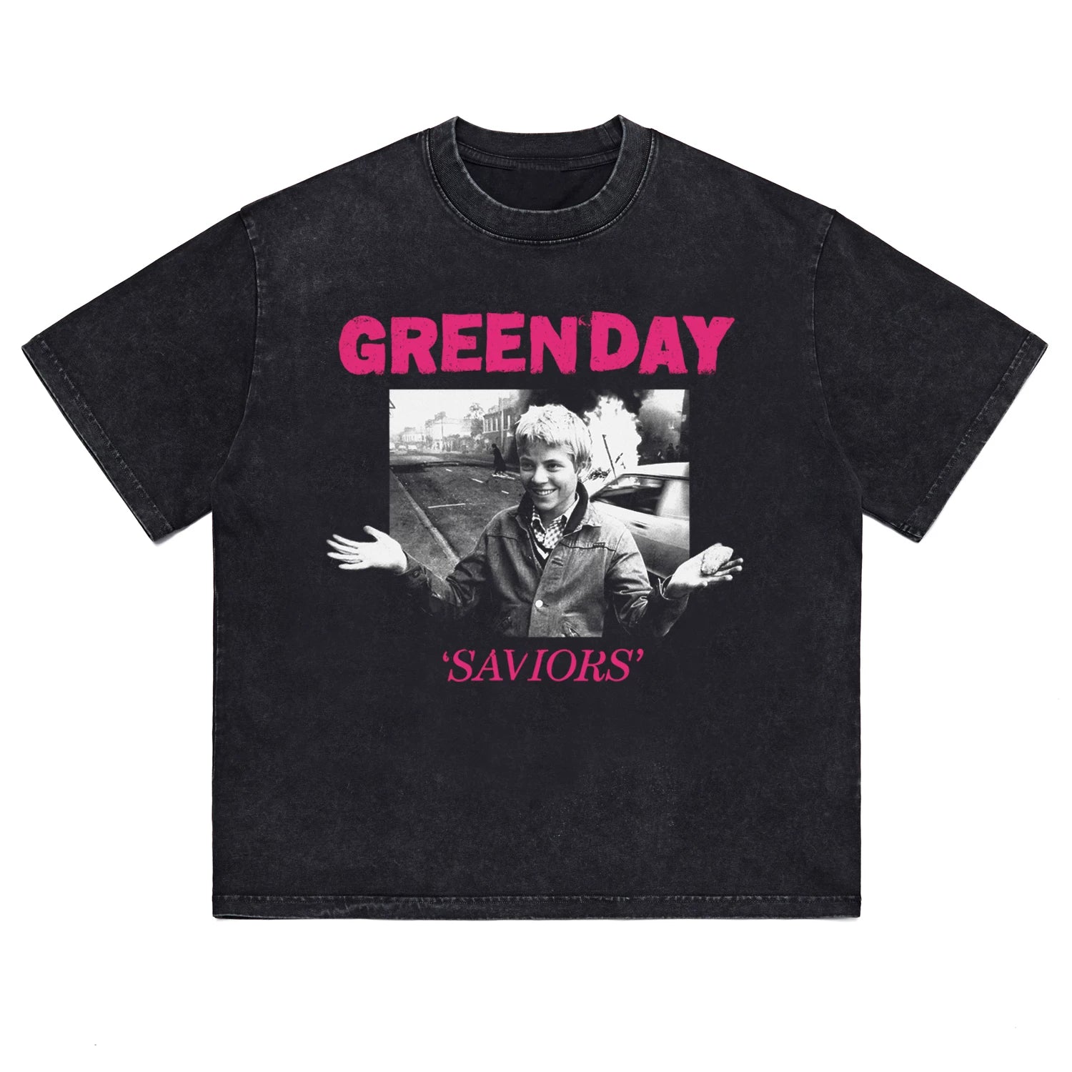 HotStone Club HotStone Rock T-shirt Trendy Brand Anti War Boys PUNK Punk Green Day Green Day (2)