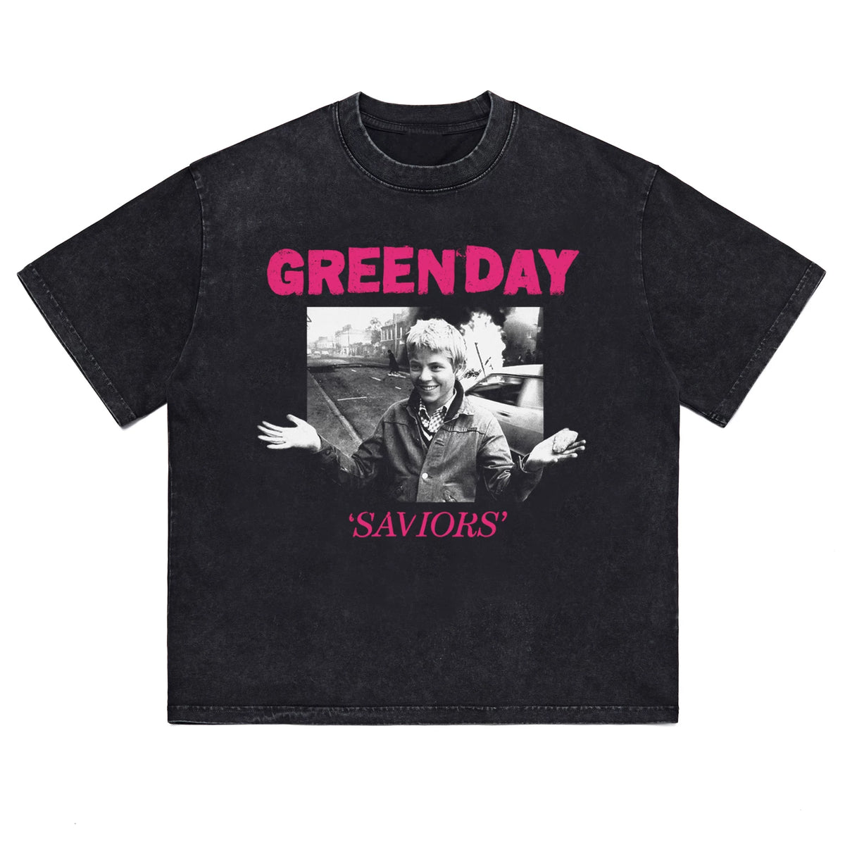 HotStone Club HotStone Rock T-shirt Trendy Brand Anti War Boys PUNK Punk Green Day Green Day (2)