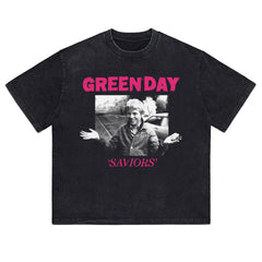 HotStone Club HotStone Rock T-shirt Trendy Brand Anti War Boys PUNK Punk Green Day Green Day (2)