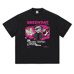 Hot Stone Club Hot Stone Rock T-shirt Trendy Brand Men's and Women's PUNK Punk Green Day Green Day (1)