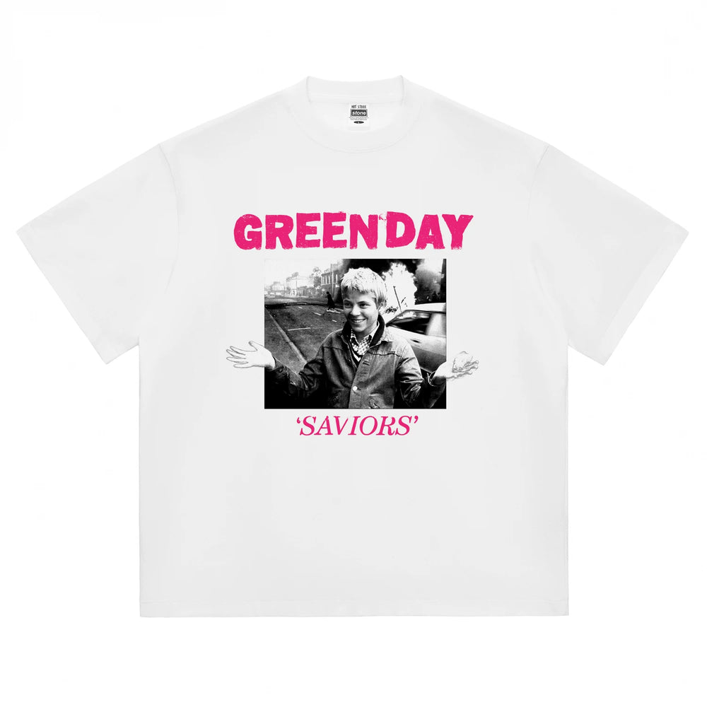 HotStone Club HotStone Rock T-shirt Trendy Brand Anti War Boys PUNK Punk Green Day Green Day (6)