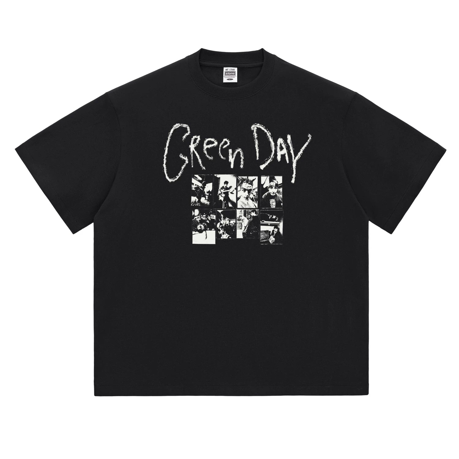 Hot Stone Club Hot Stone Rock T-shirt Men's and Women's American Street PUNK Punk Green Day Green Day (1)