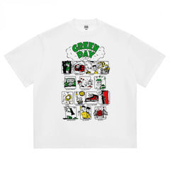 HotStone Club HotStone Graffiti Punk Green Day Band Green Day Rock T-shirt for Men and Women PUNK (6)