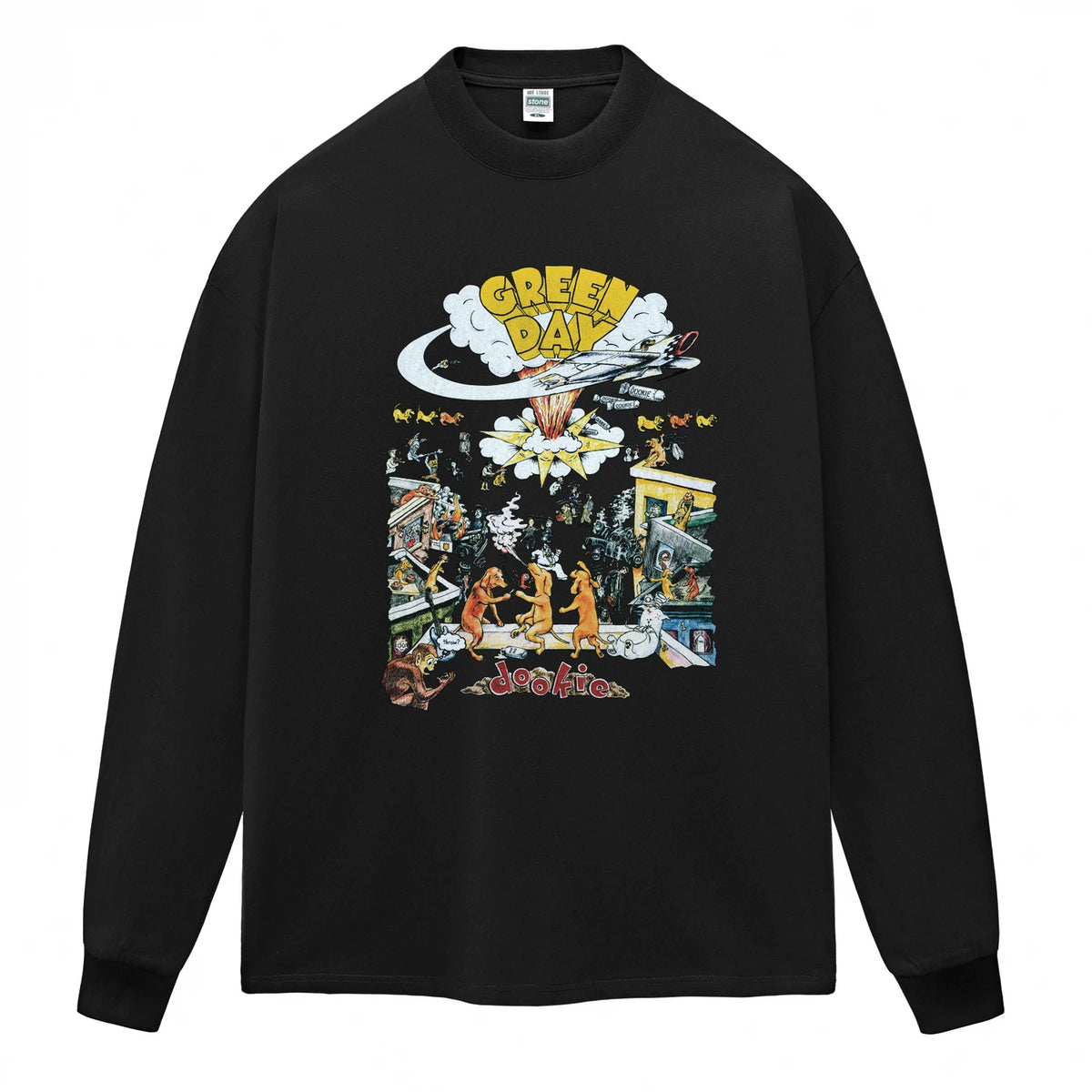Hot Stone Club Hot Stone Rock T-shirt PUNK Punk LIVE Green Day Green Day Trendy Brand Men and Women (4)