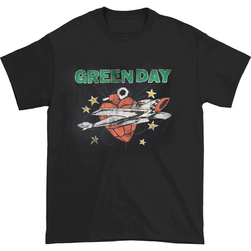 2025 New Green Day Band Rock Punk Cotton Men's Top Short sleeved T-shirt T-Shirt (2)